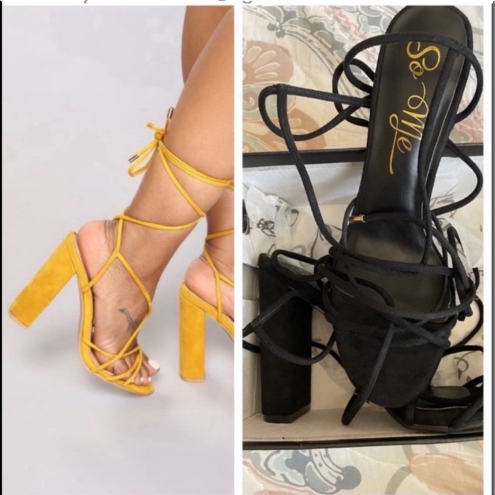 Fashion Nova
"Velia"
wrap her up heel sandals